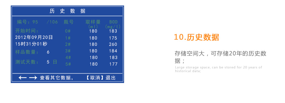連華科技LH-BOD601無(wú)汞壓差國標安全BOD測定儀